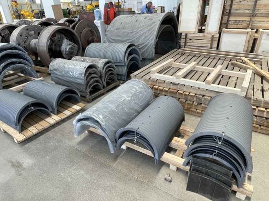 Customizable Carbon Steel Lebus  Folding Line Rope Groove Winch Drum