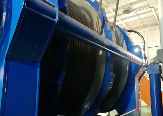60mm Diameter Rope Multiple Layers Electric Winch For Boat Offshore Platform Wind Turbine