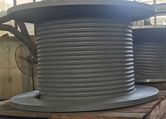 Single Groove Steel Hoisting Crane Cable Drum For Industrial Use