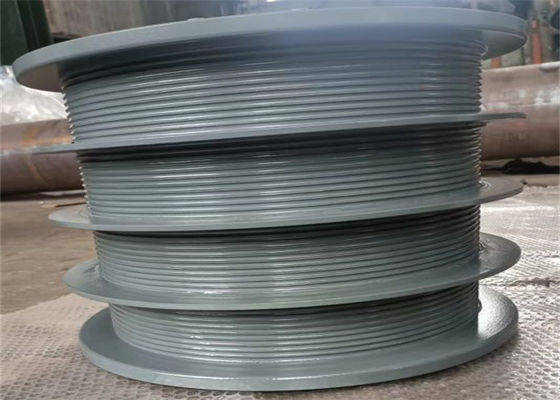 Multiple Ropes and Speed Simultaneous Lifting Multiple Winch Drum with Lebus Grooves