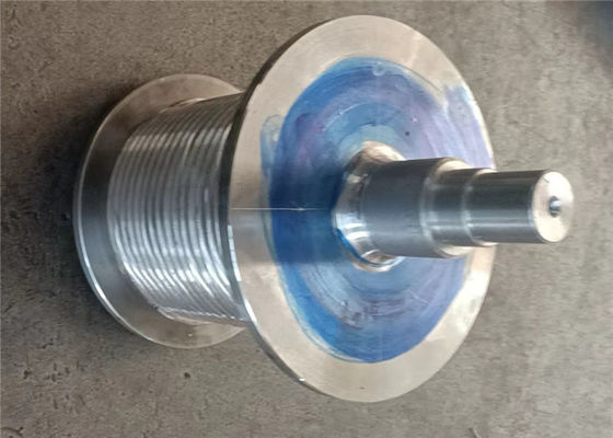 Carbon Steel Lebus Rope Winch Drum With Shaft Used In Construction Machinery Cranes