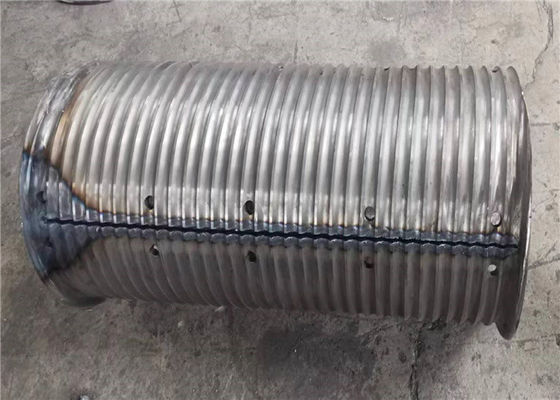 Plug Welded Crane Q355B Lebus Grooved Drum Sleeves Cut In Half With Flame