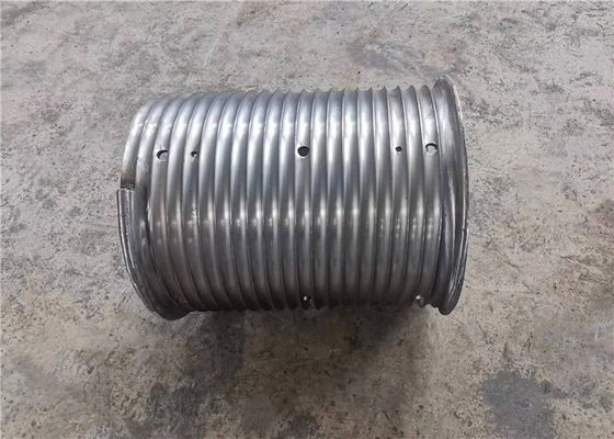 Plug Welded Crane Q355B Lebus Grooved Drum Sleeves Cut In Half With Flame