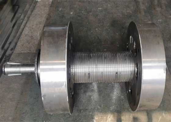 Single Lebus Grooves Wire Rope Drum Customized For Winch