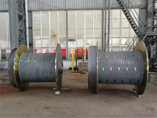 Customized Double Fold Line Grooved Winch Drum Winding Rope