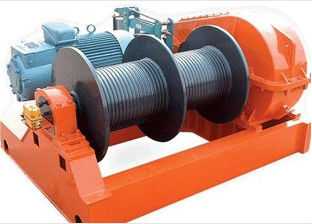 50 Ton Large Rope Capacity Electric Marine Winch With Double Grooved Drums