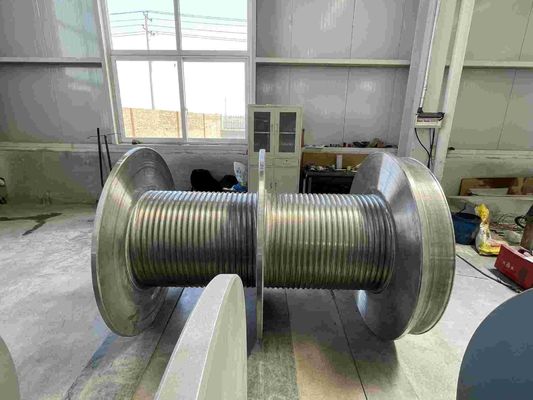 Carbon Steel Customizable Lebus Winch Drum Folding Line Rope Groove Or Spiral Groove