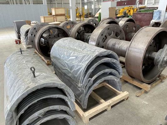 Carbon Steel Customizable Lebus Folding Line Rope Groove Winch Drum