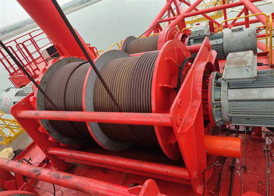 Steel Cable Winch Drums With Anti Corrosion Coating For Oil And Offshore
