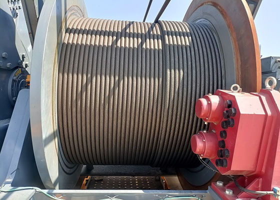 Steel Cable Winch Drums With Anti Corrosion Coating For Oil And Offshore