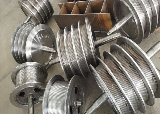 Lebus Rope Drum Winch Drum With Anti Corrosion Coating And Customized Capacity ISO9001 Certified