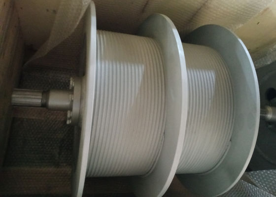 2 Speed Hot Dip Galvanized Grooved Winch Drum For Wash Wall Machine