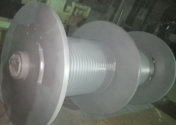 5 Layer 300KN Marine Rope Winch Drum Primer Grey For Ship Machinery