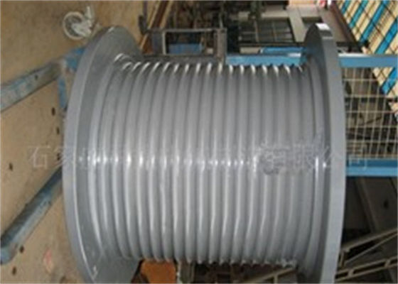 Single Groove Steel Hoisting Crane Cable Drum For Industrial Use