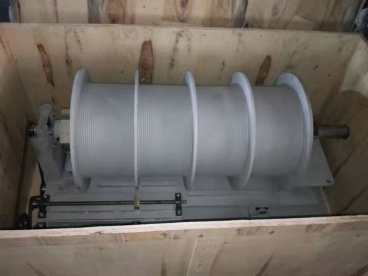 Compact Double Drum Electric Winch , 50 Ton Winch Grooved Drums For Oil Mining