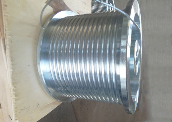 Lebus Grooved Winch Drum Steel Material Wire Rope Capacity 50-10000 Mm