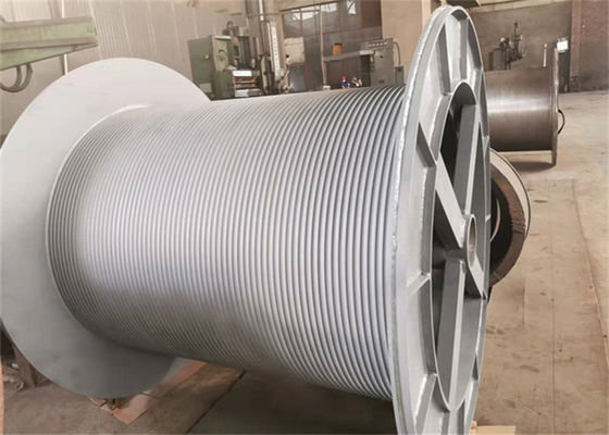 Wire Rope Lbs 500m Grooved Winch Drum Mining Winch Regular Arrangement
