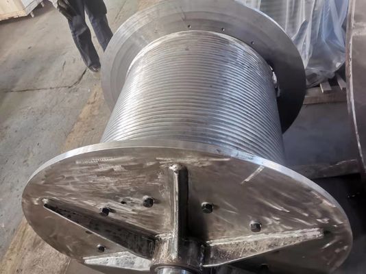 Alloy Steel 300m Grooved Cable Drum Tower Crane Electric