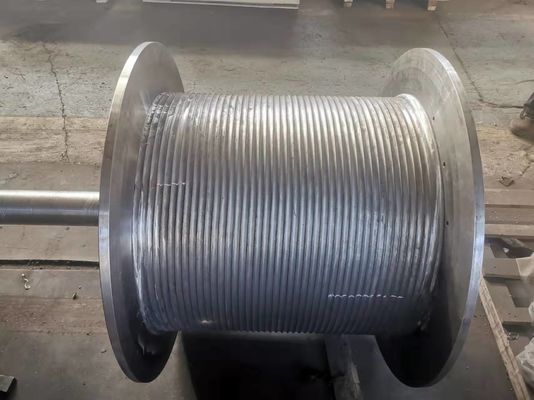 1-150 Mm Groove Pitch Grooved Winch Drum for 10-10000 M Rope Length in Heavy-Duty Applications
