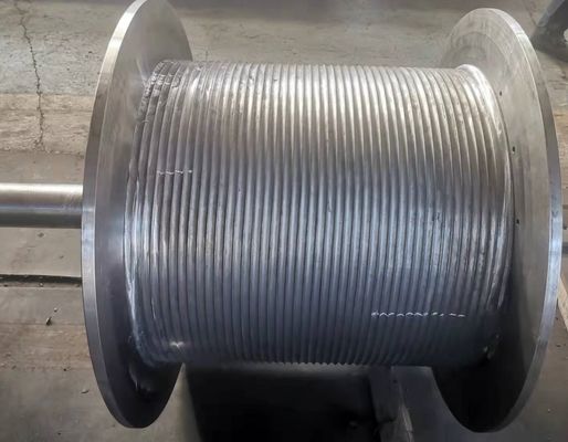 Alloy Steel 300m Grooved Cable Drum Tower Crane Electric