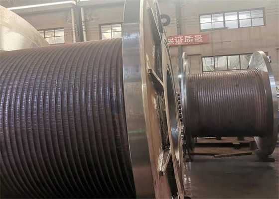 High Efficient Tower Crane Wire Rope Winch Drum Lbs Grooved